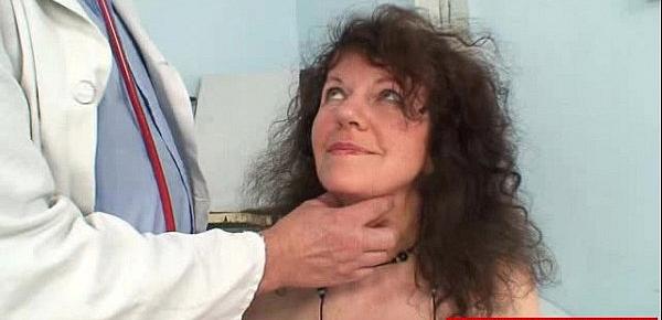  Unshaven pussy extreme Karla visits a doc